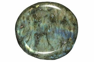 Flashy, Polished Labradorite Palm Stone - Madagascar #261552