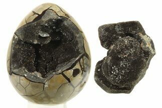 Septarian Dragon Egg Geode - Removable Section #271138