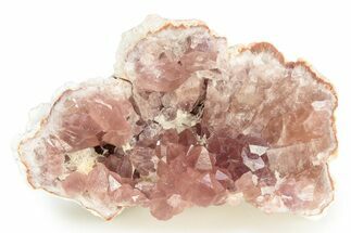 Sparkly Pink Amethyst Geode Section - Argentina #271322