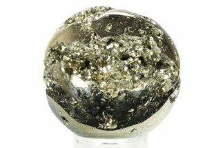 Polished Pyrite Sphere - Peru #264493