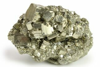 Gleaming Pyrite Crystal Cluster - Peru #271591