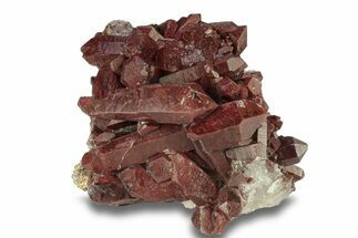 Natural, Red Quartz Crystal Cluster - Morocco #271794