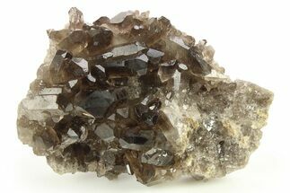 Dark Smoky Quartz Crystal Cluster - Brazil #273024