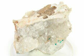 Dioptase Crystals on Quartz - Republic of the Congo #272936