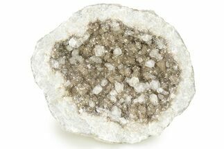 Keokuk Geode Half with Calcite Crystals - Missouri #274294