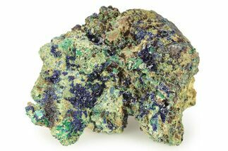 Sparkling Druzy Azurite and Malachite Cluster - Morocco #274528