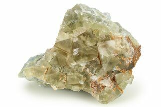 Fluorescent, Green Cubic Fluorite Crystal Cluster - Morocco #274560