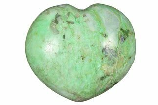 Polished Garnierite Heart - Madagascar #277981