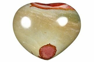 Wide, Polychrome Jasper Heart - Madagascar #277932