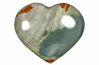 Wide, Polychrome Jasper Heart - Madagascar #277935