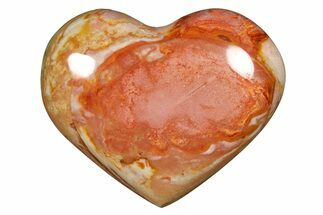 Wide, Polychrome Jasper Heart - Madagascar #277941