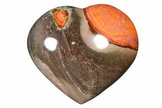 Wide, Polychrome Jasper Heart - Madagascar #277944