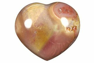 Wide, Polychrome Jasper Heart - Madagascar #277950