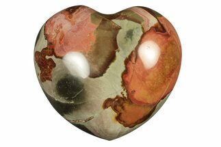 Wide, Polychrome Jasper Heart - Madagascar #278003