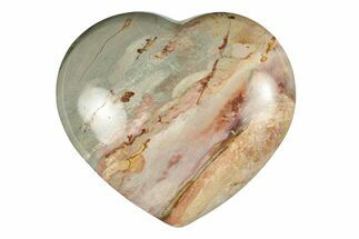 Wide, Polychrome Jasper Heart - Madagascar #278009