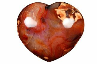 Colorful Carnelian Agate Heart #277991