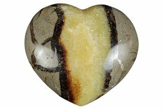 Polished Septarian Heart - Madagascar #278041
