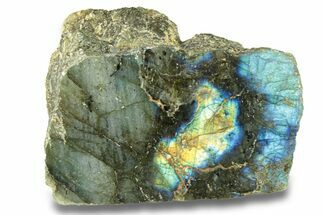 Single Side Polished Labradorite Slab - Madagascar #278224