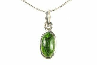 Chrome Diopside Pendant (Necklace) - Sterling Silver #278804