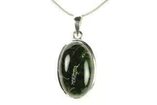 Chrome Diopside Pendant (Necklace) - Sterling Silver #278808