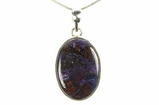 Polished Sugilite Pendant (Necklace) - Sterling Silver #278553