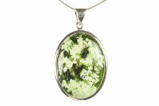 Chrome Chalcedony Pendant (Necklace) - Sterling Silver #279087