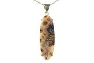 Banded Agate Pendant - Sterling Silver #279094