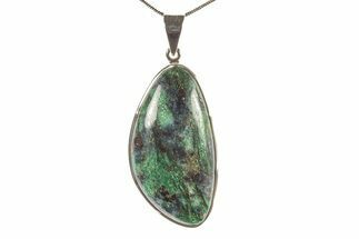Sparkly Fuchsite Pendant (Necklace) - Sterling Silver #279409