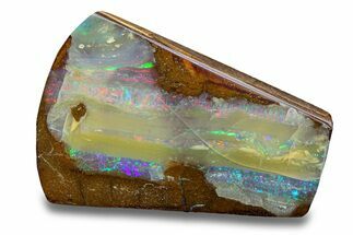 Vivid Boulder Opal Bead Pendant - Queensland, Australia #280252