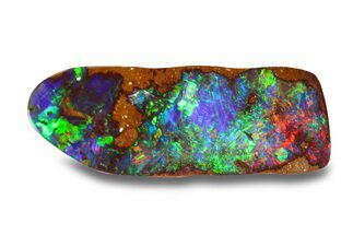 Brilliant Boulder Opal Cabochon - Queensland, Australia #280254