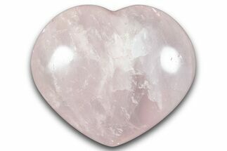 Polished Rose Quartz Heart - Madagascar #280353