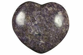 Sparkly Purple Lepidolite Heart - Madagascar #280411
