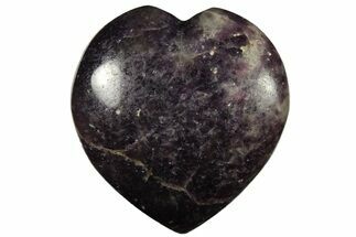 Sparkly Purple Lepidolite Heart - Madagascar #280417