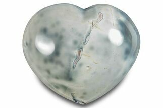 Wide Orca Agate Heart - Madagascar #280449