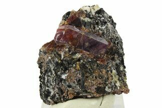 Corundum (Sapphire) Crystal in Mica Schist Matrix - Madagacar #280826