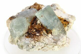 Aquamarine Crystals on Feldspar - Erongo Mountains, Namibia #281643
