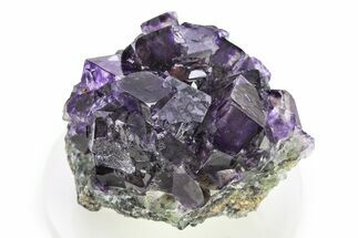 Gemmy Purple Cubic Fluorite Cluster - Okorusu Mine, Namibia #281667