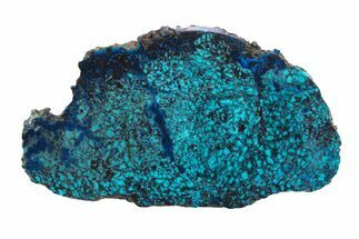 Oceanic Chrysocolla and Shattuckite Slab - Mexico #281695
