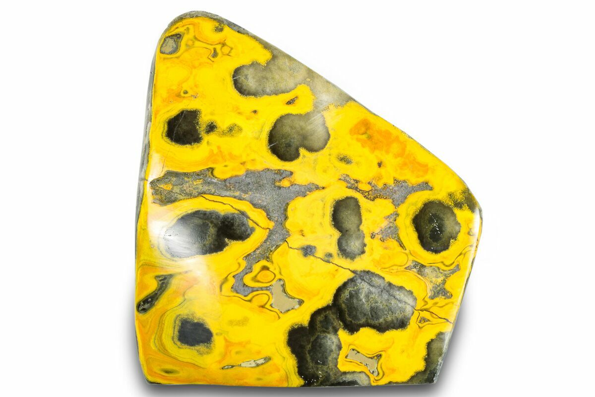 3.4" Very Vibrant, Free-Standing Polished Bumblebee Jasper (#284195 ...