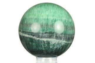 Colorful Banded Fluorite Sphere - China #284421