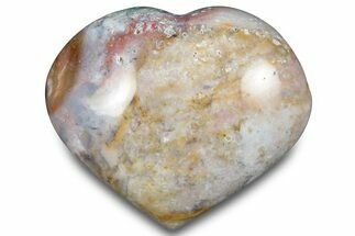 Polished Ocean Jasper Heart - Madagascar #283569