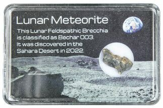 Polished Lunar Meteorite Slice ( g) - Bechar #285242
