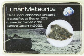 Polished Lunar Meteorite Slice ( g) - Bechar #285294