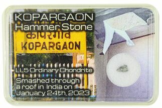 Chondrite Meteorite Hammer Stone ( g) - Kopargaon #286038