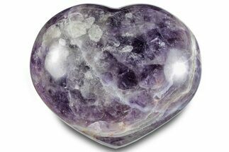 Polished Chevron Amethyst Heart - Madagascar #286168