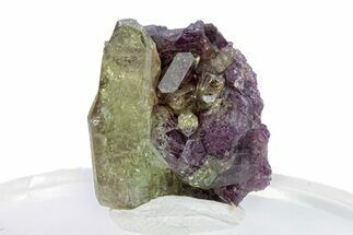 Green & Purple Vesuvianite Crystals - Jeffrey Mine, Canada #287058
