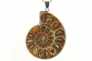 Fossil Ammonite Pendant - Million Years Old #288041