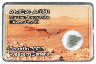 Martian Shergottite Meteorite Section - Amgala #288238
