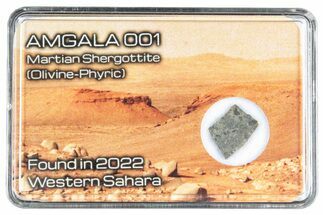 Martian Shergottite Meteorite Slice - Amgala #288310