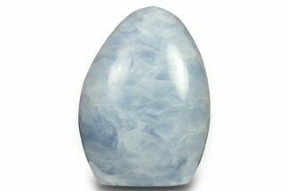 Polished, Free-Standing Blue Calcite - Madagascar #290326